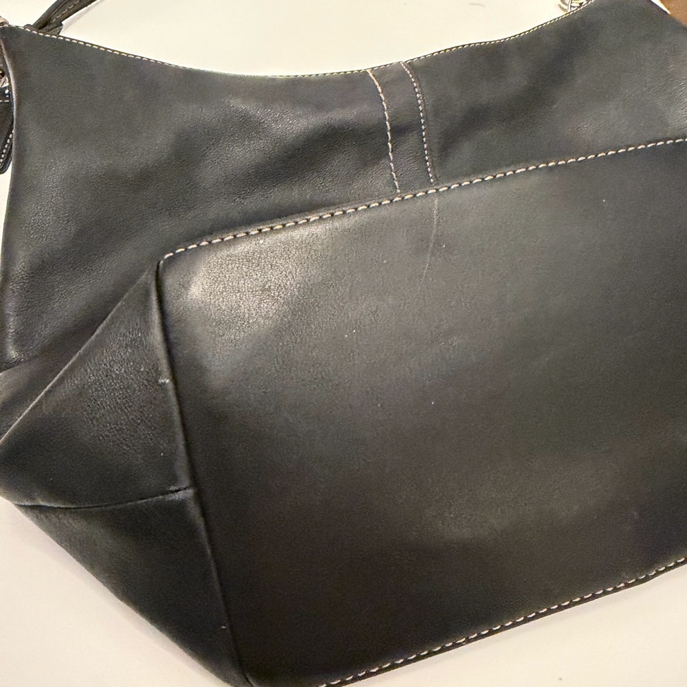 Coach Black Vintage Leather Hobo Bag - Picture 9 of 13